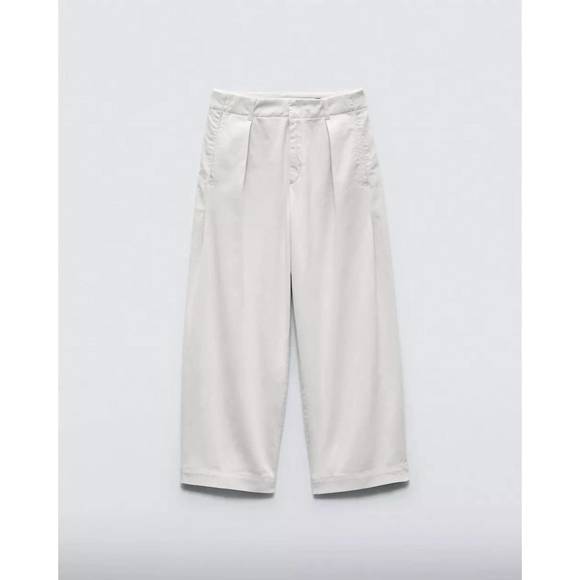 NEW RAG & BONE donovan cropped cotton pant in turtledove - Picture 2 of 5